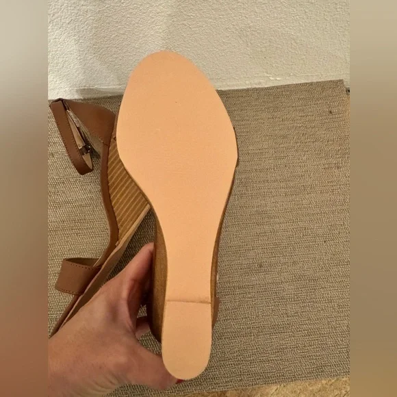 Steve Madden Mary Wedge Cognac Leather - Picture 5 of 6